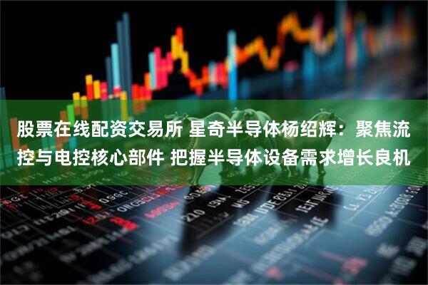 股票在线配资交易所 星奇半导体杨绍辉：聚焦流控与电控核心部件 把握半导体设备需求增长良机